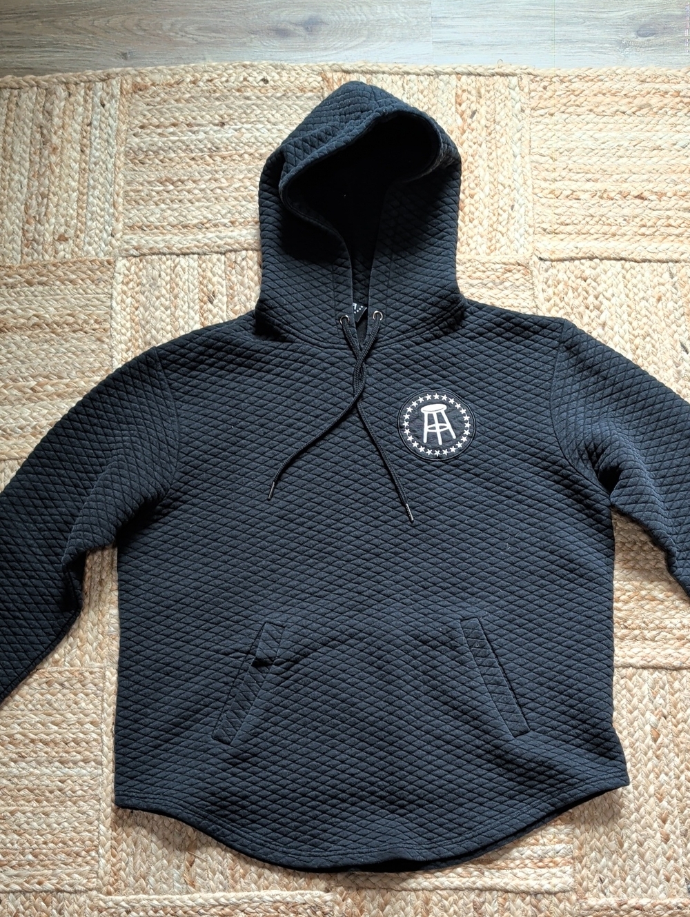 Barstool Sports - Quilted Black Hoodie